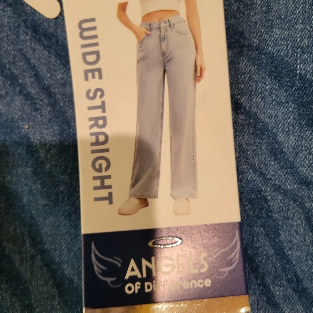 Angels Blue Zebra Print Jeans - Picture 6 of 15